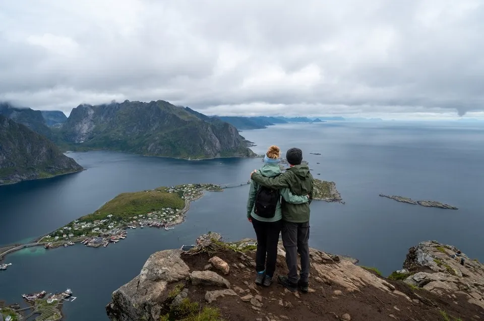 The two of us on the summit of Reinebringen